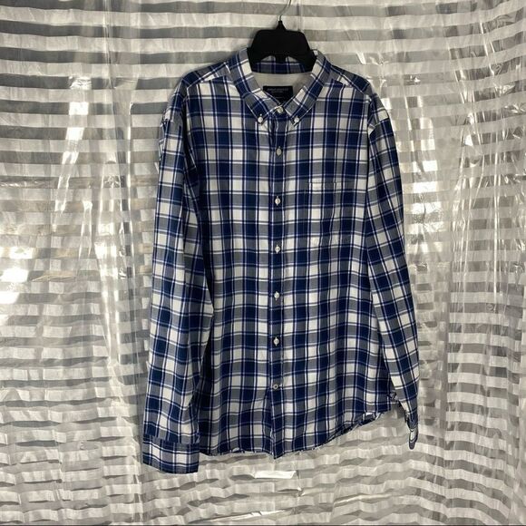 American Eagle Authentic Fit Plaid Casual Shirt - Picture 2 of 8